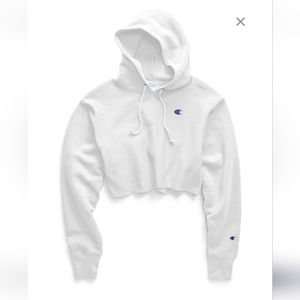 Cropped Champion Reverse Weave Hoodie